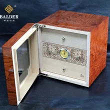 LUBINSKI палисандр деревянная коробка для сигар увлажнение шкафчик для сигар увлажняющая коробка, чехол для сигар размер 250 мм* 240 мм* 240 мм