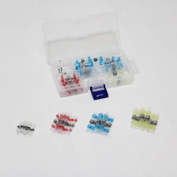 

50/100 pcs Solder cable Wire Connectors Heat Shrink Solder Butt Connectors Terminals Connector Kit Automotive Marine Insulated