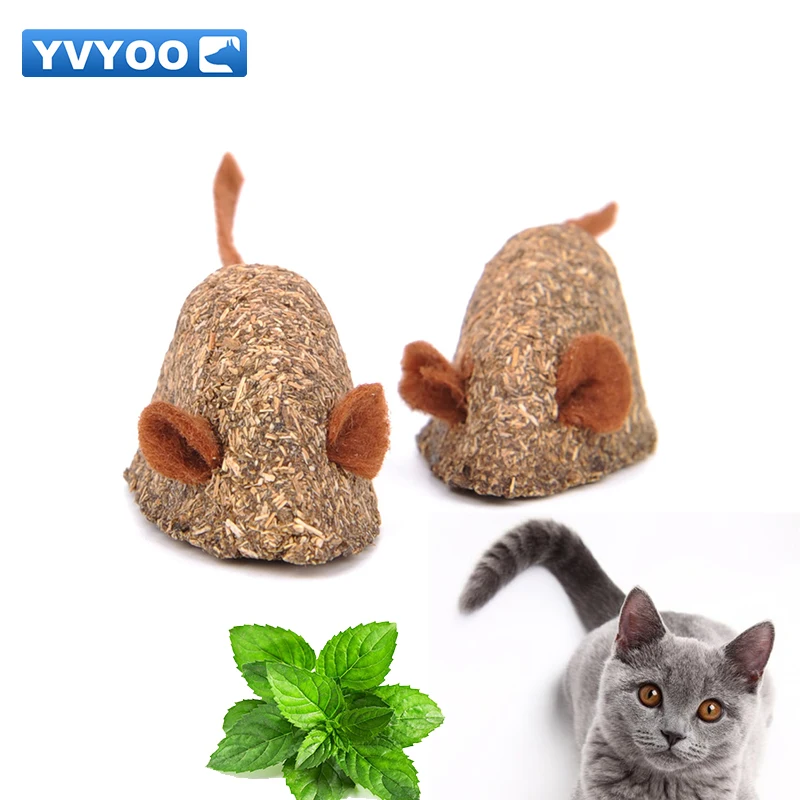 YVYOO Kočičí hračka Pet Mint ball Falešný typ myši Vyčistěte ústa Přidat Vitamíny Catnip Hračky Vyčistěte ústa 1ks YV55