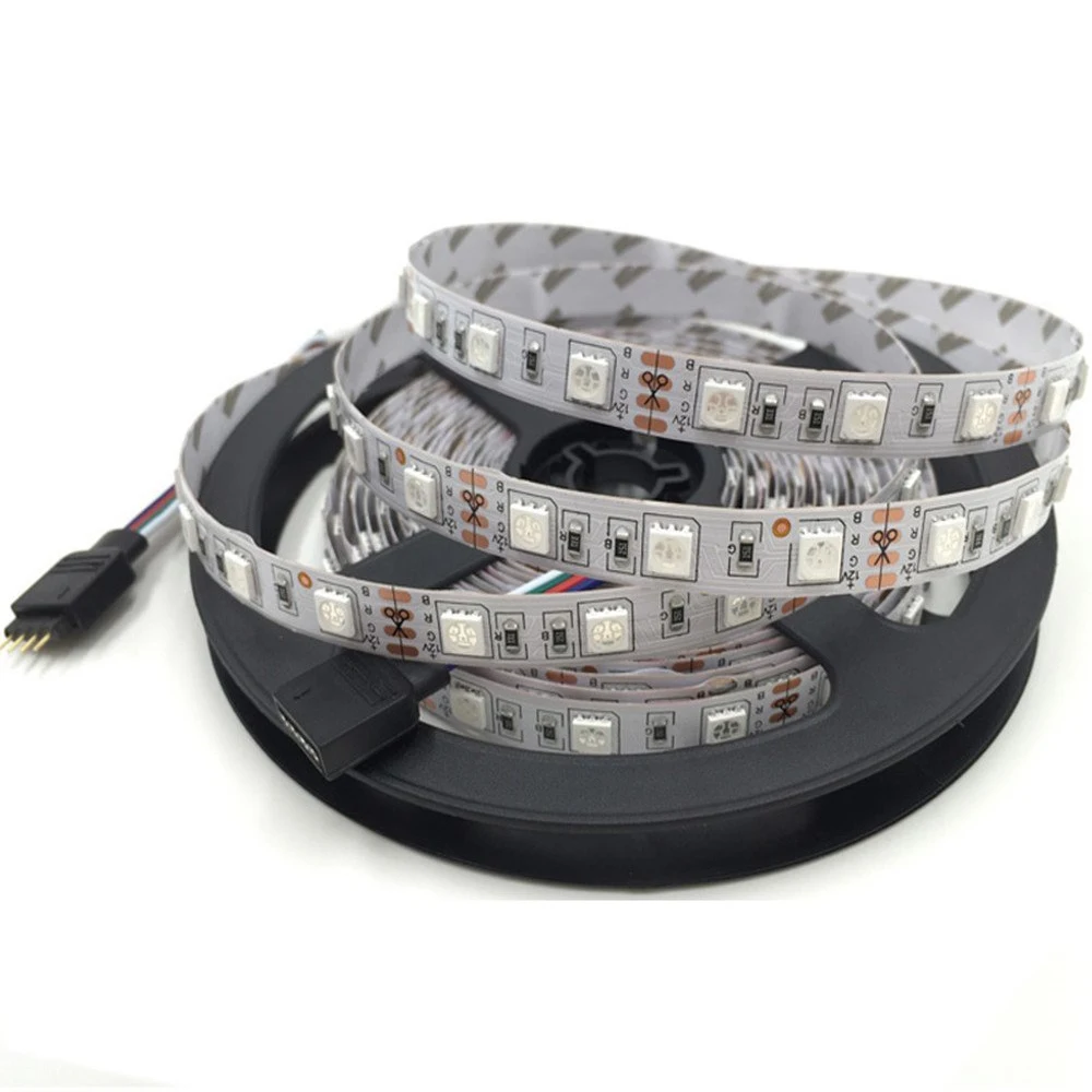 5M Colorful Lamp Belt RGB Waterproof LED With 24 Key Controller 12V