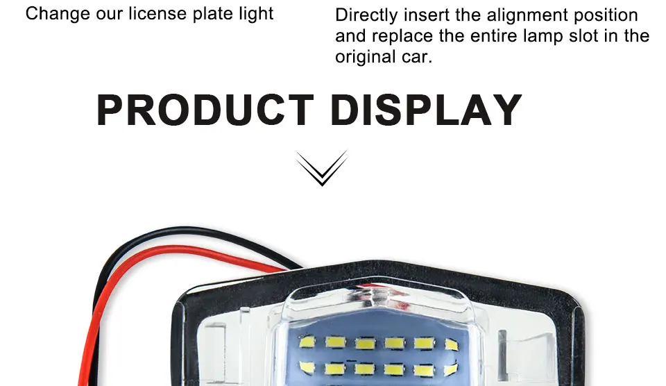 12V Car Styling 18 SMD Chips LED Number License Plate Lights For Honda For Civic VII4 VIII Accord Legend Auto Accessories 6500k (12)