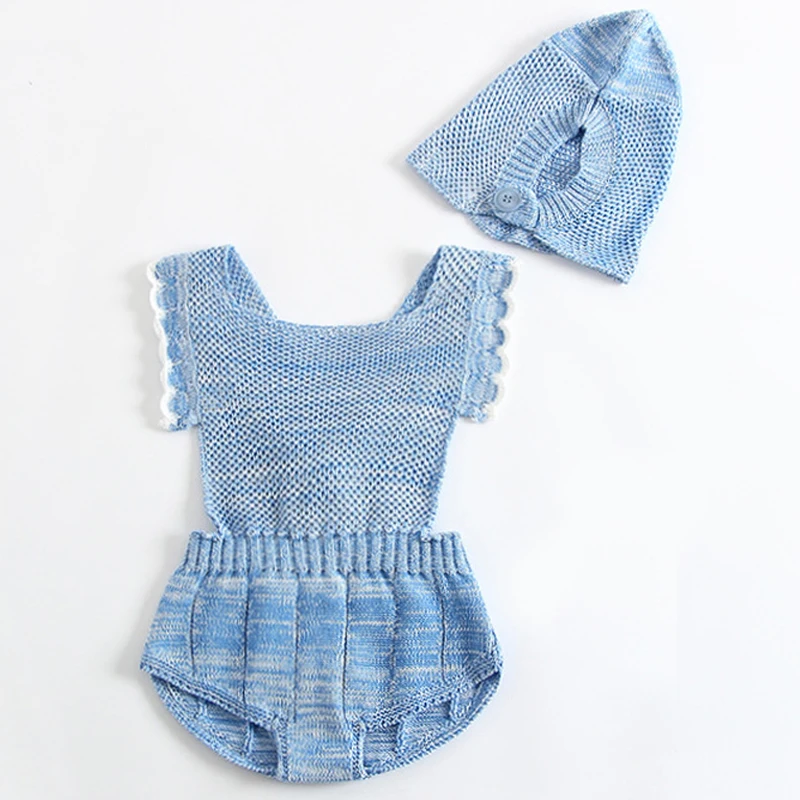 

1-3Yrs Newborn Baby Wool Clothing Baby Boys Girls Rompers Princess Clothing 2019 Girls Handmade Wool Romper Knitting Jumpsuit