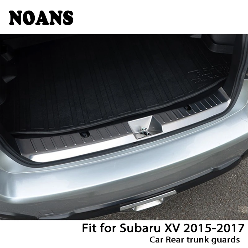 

NOANS For Subaru XV 2015 2016 2017 Auto Car Rear Trunk Door Bumper Anti Scratch Strips Stainless Steel Accessories