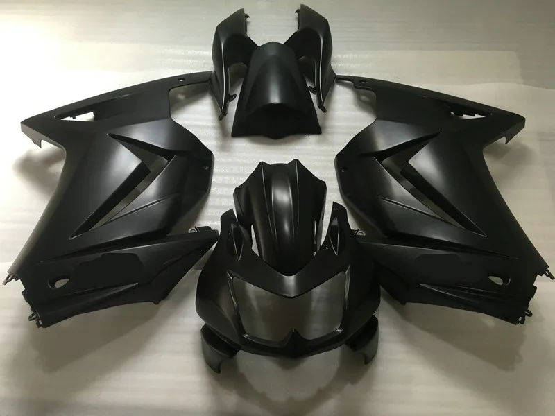 Изготовленный На Заказ обтекатель комплект для KAWASAKI Ninja ZX250R 08 09 10 11 12 ZX 250R EX250 2008 2012 ABS матовые черные обтекатели комплект+ подарки KQ71