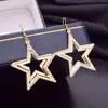 2022 New Sale five-pointed star Trendy Stars Clip Earrings For Women Ear Clip on Earrings Without Piercing Statement Jewlery ► Photo 3/6