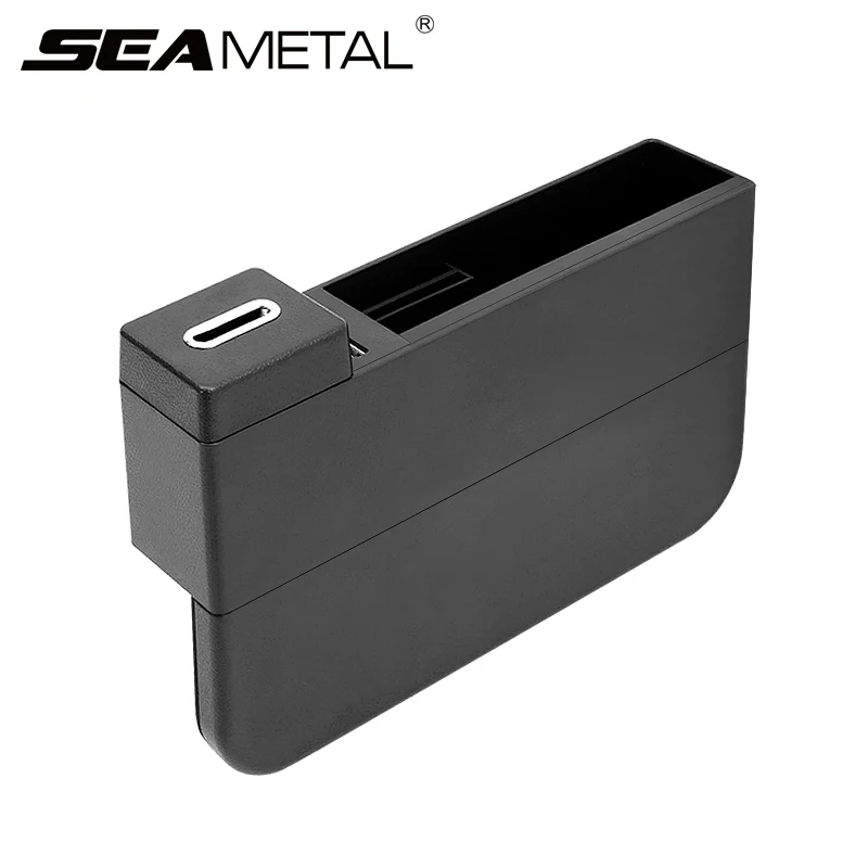

Car Styling Seat Organizer Box Wireless Charger USB Gap Storage for Phone Coin Wallet In Auto Storage Bag on Car Stowing Tidying
