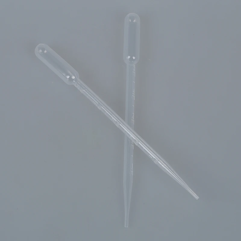 100PCS Graduated Pipettes Dropper Polyethylene 3 ml