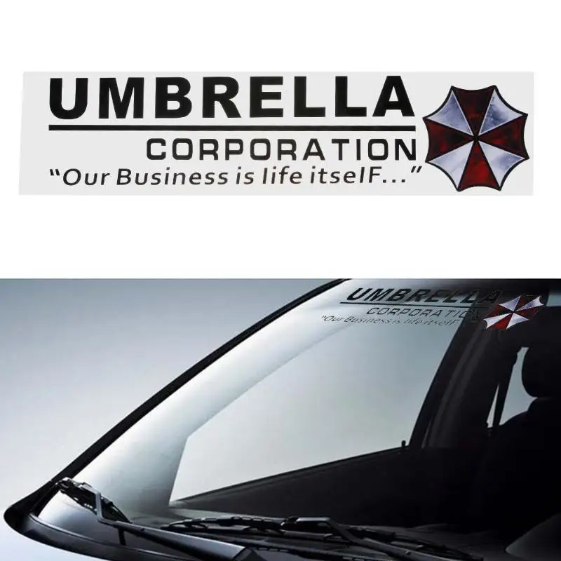 1 шт. Umbrella, автомобильная передняя/задняя наклейка на ветровое стекло, авто оконная наклейка, виниловые автомобильные наклейки, наклейка s, аксессуары для стайлинга автомобилей