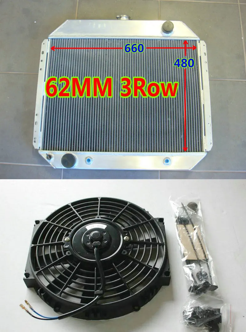 Алюминий радиатора для 1967-1994 Ford F-Series мустанга F100 F150 F250 F350 V8 Ranger/по индивидуальному заказу пикап 302/351/360+ кожух вентилятора