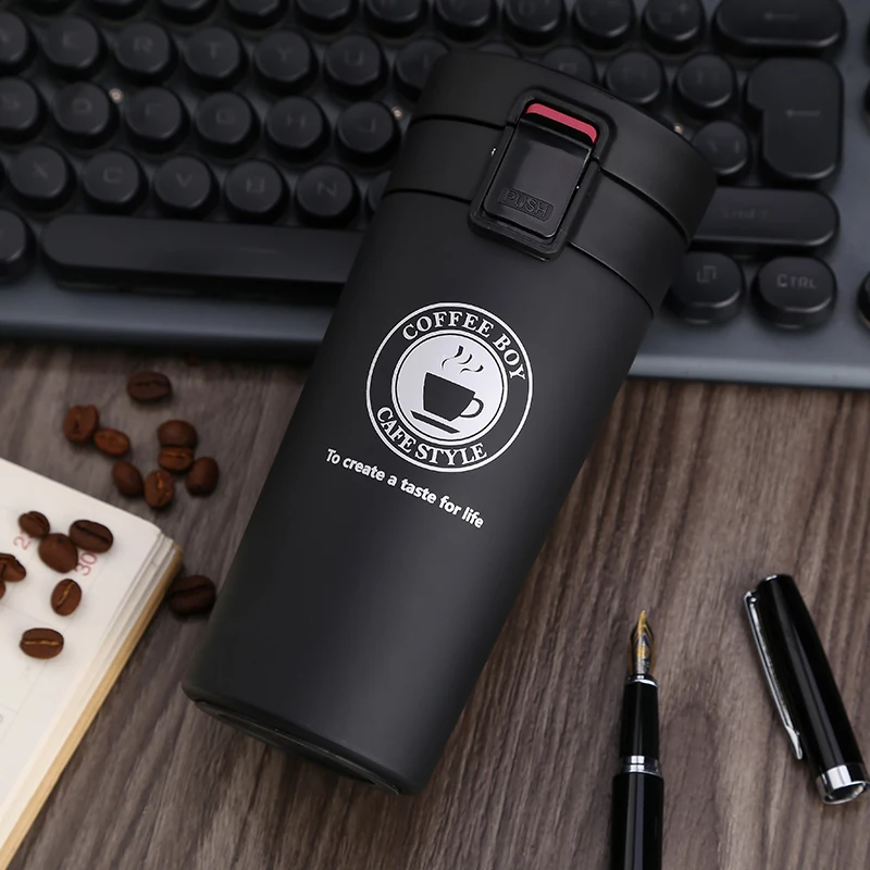 

Thermos Cup Coffee Mug 350ML Stainless Steel Travel Mug Double Wall Outdoor Vacuum Flask Water Bottle Travel Coffee Thermocup