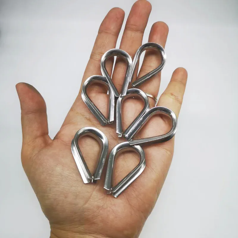 

90pcs 304 Stainless Steel Thimble for 6mm Wire Rope