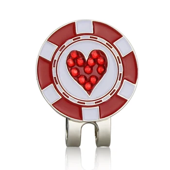 

1pcs Golf Marker Brand New with magnet Golf hat/cap clip Golf Accessories alloy maker with bling diamond