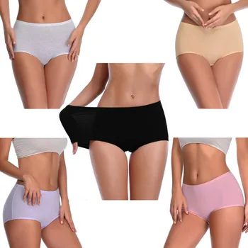 

Hot Sale Women Panties Lady Cotton Underwear Girls Breathable Seamless High Waist Briefs Ultra-thin Cute Sexy Lingerie Intimates