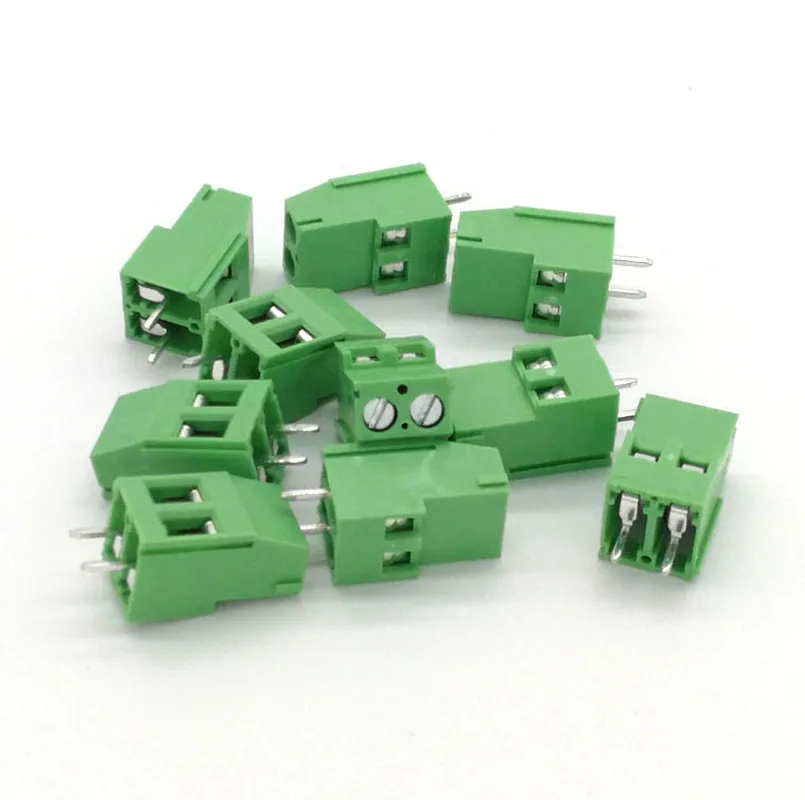 1500 шт. шаг 5 0 мм Винт PCB Клеммная колодка коннектор прямой контакт 2P 3P WJ129V