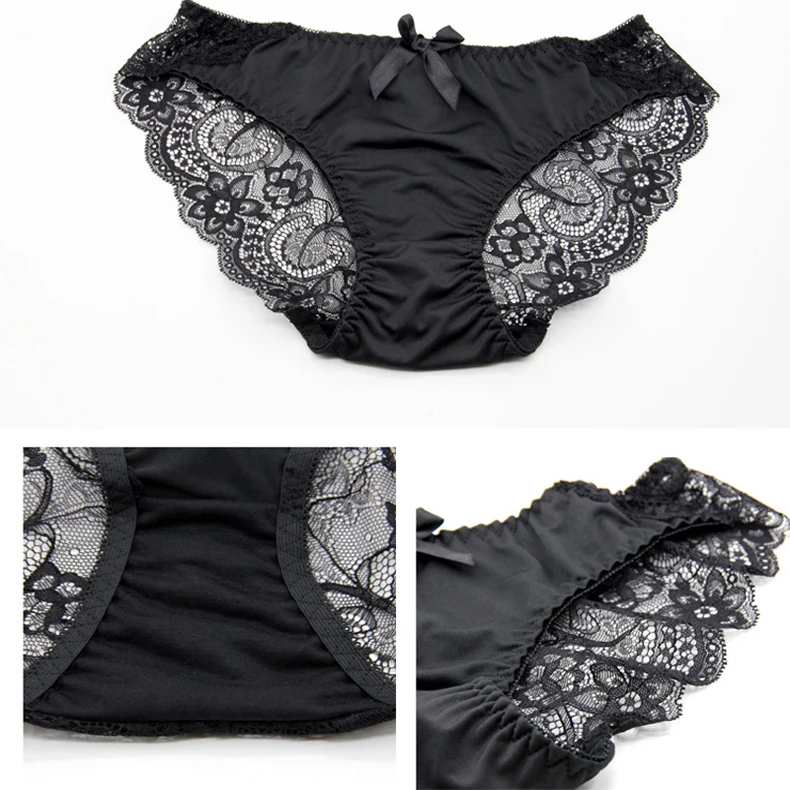 Queenral Sexy Lace Bra Set Lingerie Push Up Wire Free Underwear Set Women Front Closure  Plus Size Bra Brief Sets 34B Spandex   134