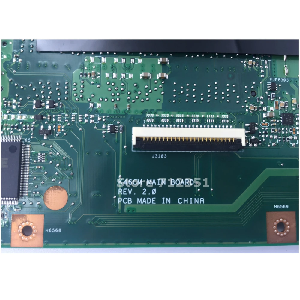 K46CM W/i7 CPU GT635M 2GB Mainboard REV 2.0 For