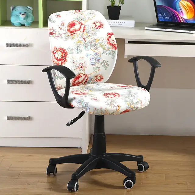 Online Flower Printing Elastic Office Computer Chair Cover Elastic Office Computer Chair Cover