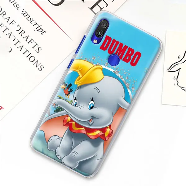 06 Милый мультяшный слон Дамбо чехол для телефона Xiao mi Red mi 7 5 6 Pro Note 7 Pro 5 5A 6 mi A1 A2 8 Lite 9 чехол Coque - Цвет: 06