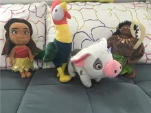 Moana Doll Plush Original Movie Moana and Maui Hei Hei Pau Pig Pelucia Peluche Doll Soft Doll Plush Gift Toys Stuffed Cartoon
