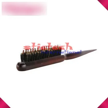 

by dhl or ems 100 pcs Hair Brush Wood Handle Natural Boar Fluffy Bristle Comb Hairdressing Barber Tool Teasing Bristle Hairbrush