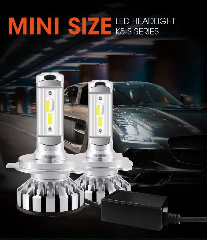 CSP H7 светодиодный лампы автомобиля Headllight H4 F6 H1 H3 H11 HB3 HB4 9005 9006 9007 40 Вт 8000LM
