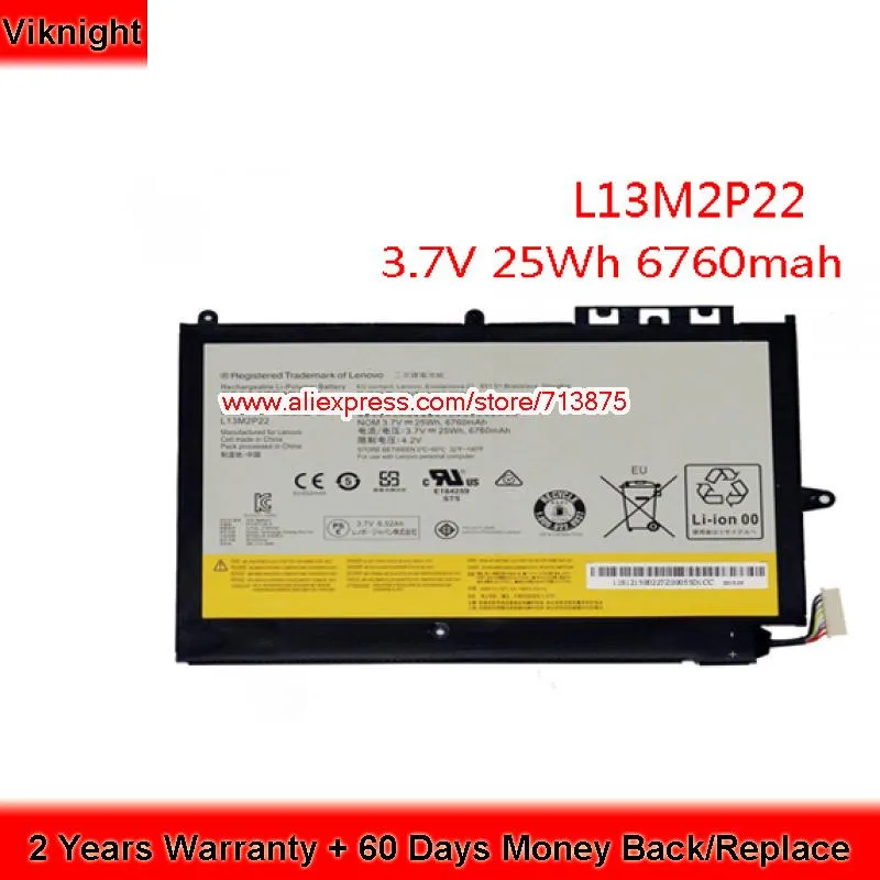 

Genuine Battery L13M2P22 L13N2P21 for Lenovo MIIX2 10 Inch Laptop