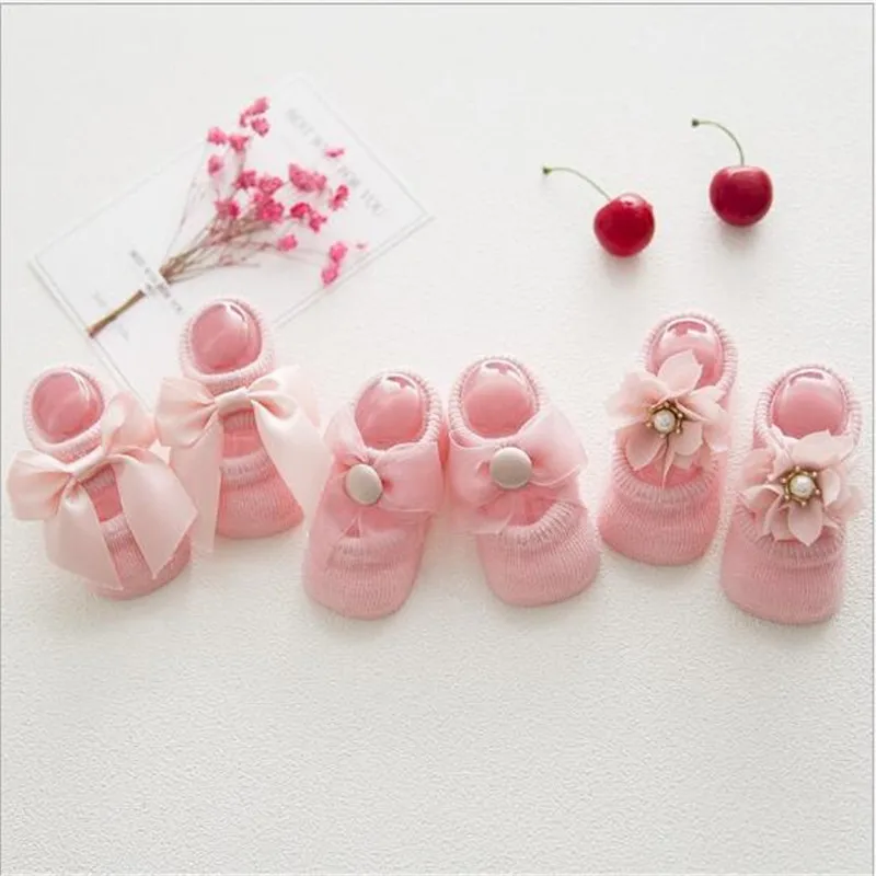 

3 Pair/lot New Cotton Baby Lace Socks Infant Girls Socks