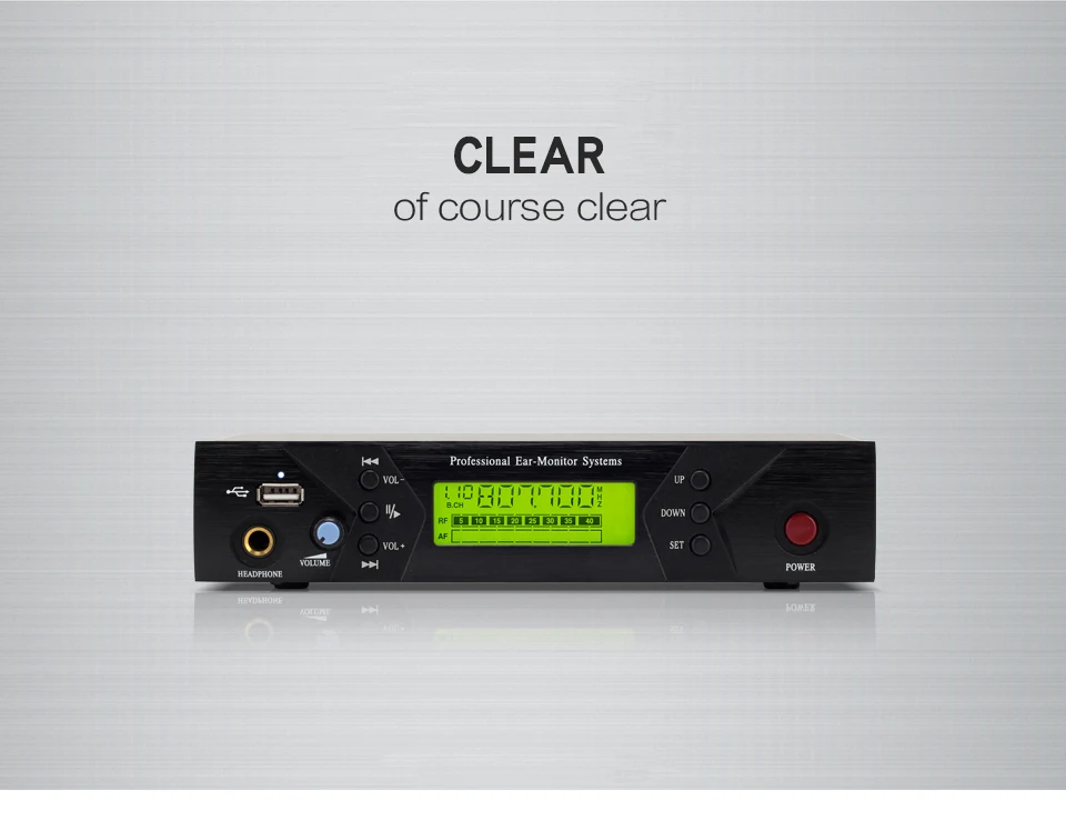 Wireless Recording studio Monitor System In Ear UHF Wireless Headset Transmitter Receiver stage Monitor 