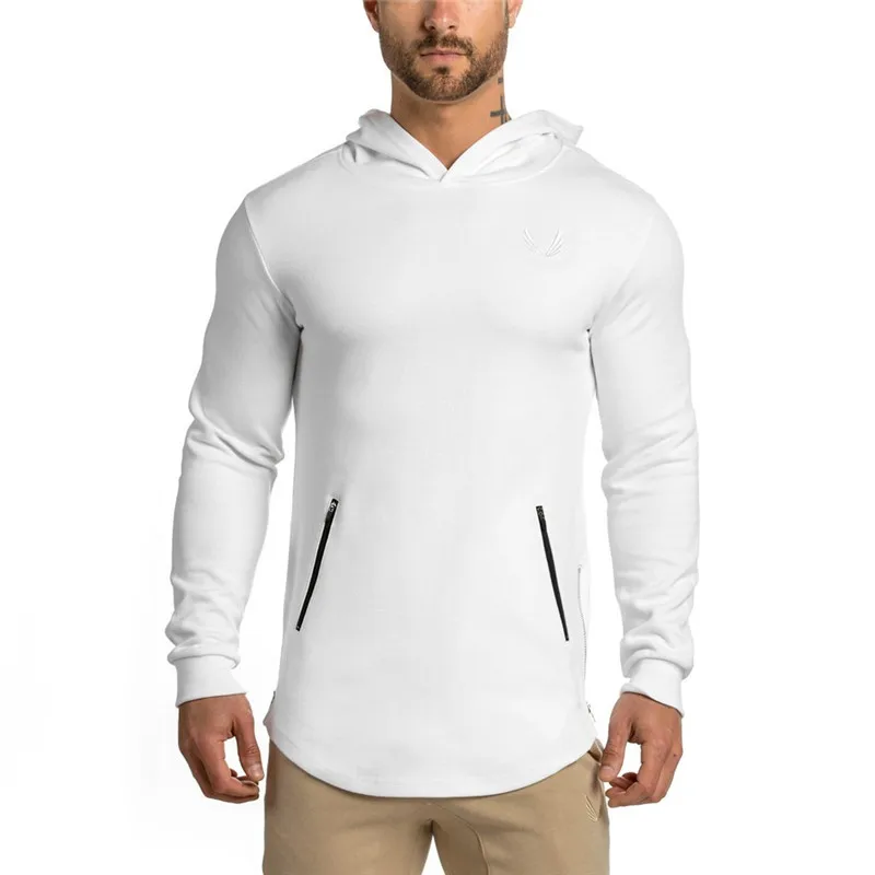 

2019 Muscle Fitness Men's Gyms Hoodie Sweatshirt New Brand Autumn Bodybuilding Long Sleeve Hoodies Zipper Clothes