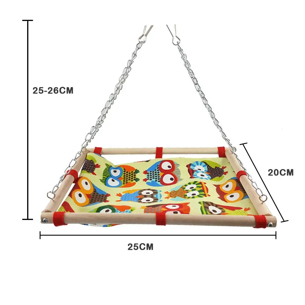 Попугай холст гамак птица хижина попугай игра скалолазание кровать качели Маленькая подвесная кровать