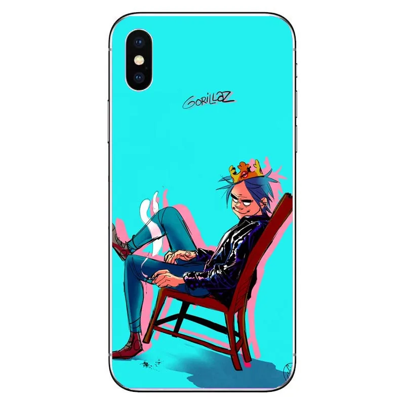 Gorillaz silicone Soft TPU phone case For iPhone5s SE 6 6s plus 7 7plus 8 8plus X XS XR XS Max Cartoon Gorillaz Boat Best Cases - Цвет: TPU