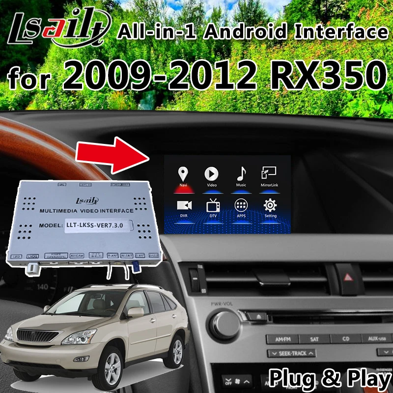 All in 1 Android 6.0 GPS Navigation Box for 2010 2012 Lexus RX350