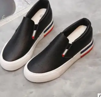 

2018 new women's shoes, white shoes, high-rise flat shoes