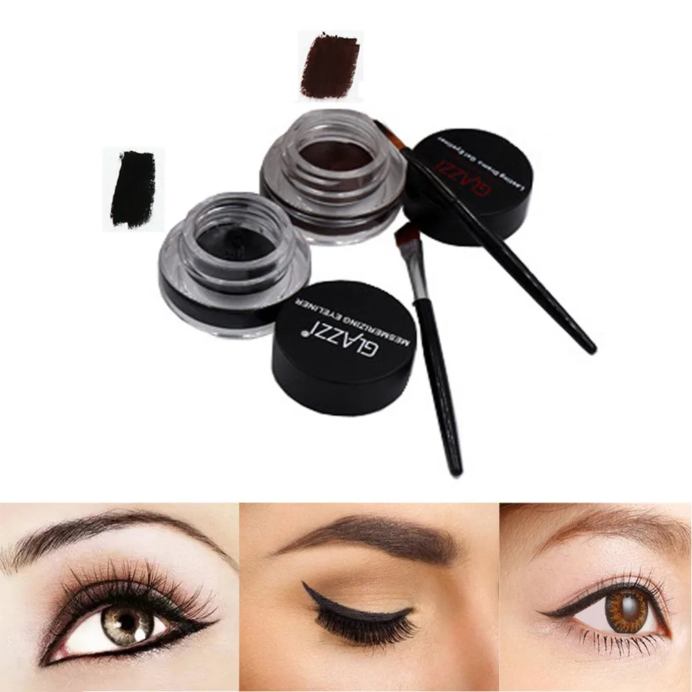 100 Brand New High Quality Eyeliner 1 Box With 2 PCS Eyeliner Gel
