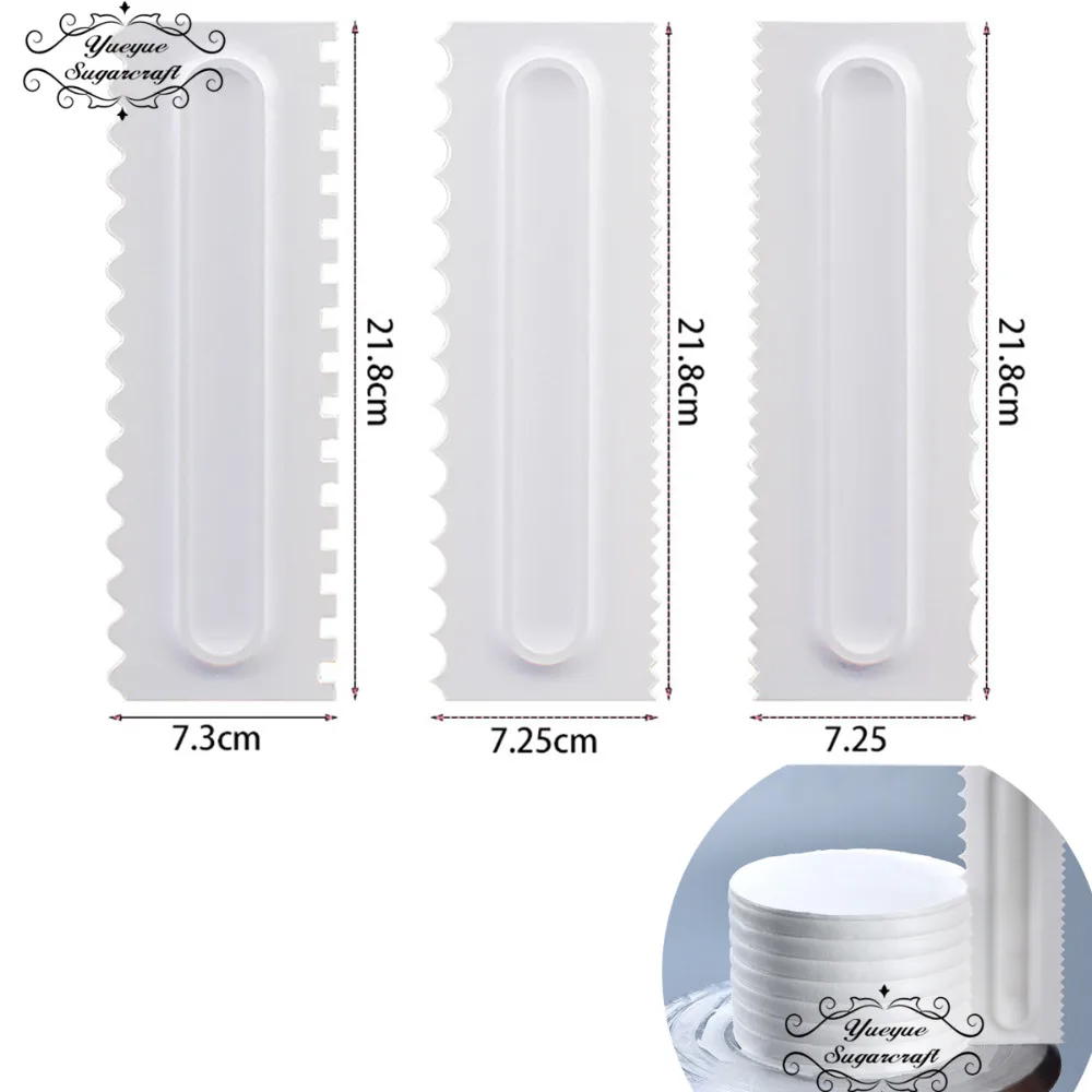 

Yueyue Sugarcraft Cake Scraper /Smoother fondant cake decorating Tools Plastic cake Tools