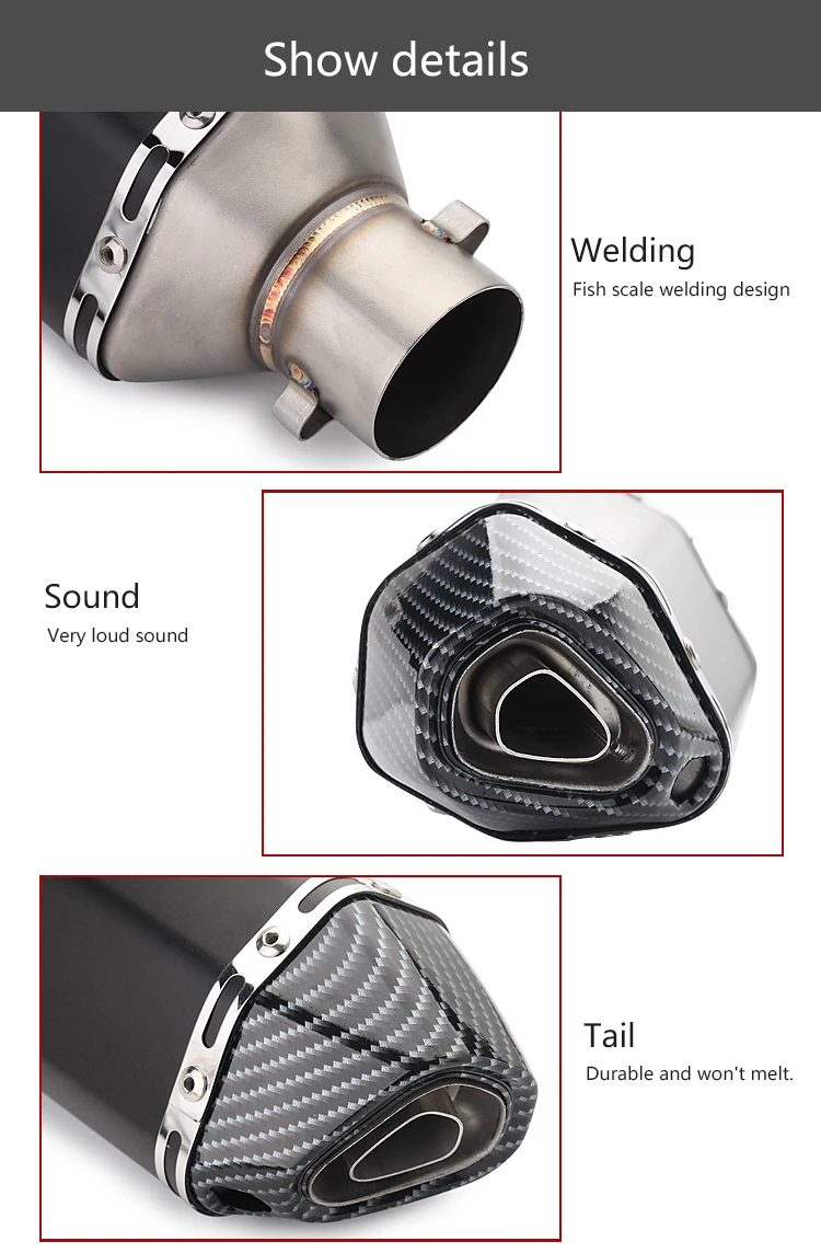 Выхлопная труба Akrapovic для мотоцикла db killer для honda xadv yamaha cygnus 125 portatarga yamaha r6 suzuki gixxer ktm duke 390