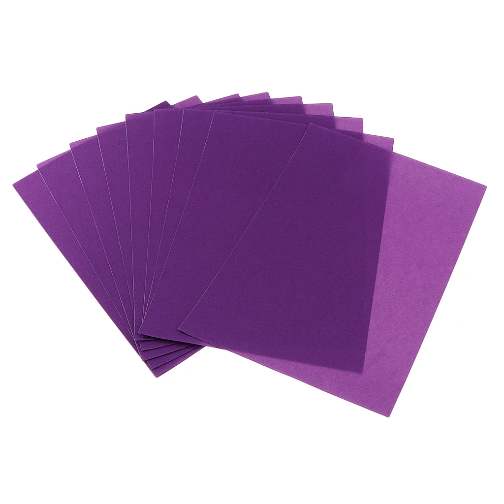 Purple 10 листов, Детская рисованная Песочная бумага, художественная Рабочая бумага, 380x260 мм, рисовальная бумага для рукоделия - Цвет: Purple