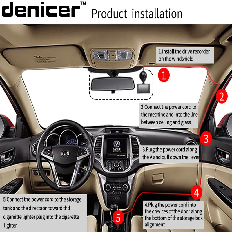 Novatek 96655 Dash Camera Full HD 1920x1080P 30Fps Car DVR Dash Camera 3.0 Inch Car Cam Night Vision Video Recorder Registrar