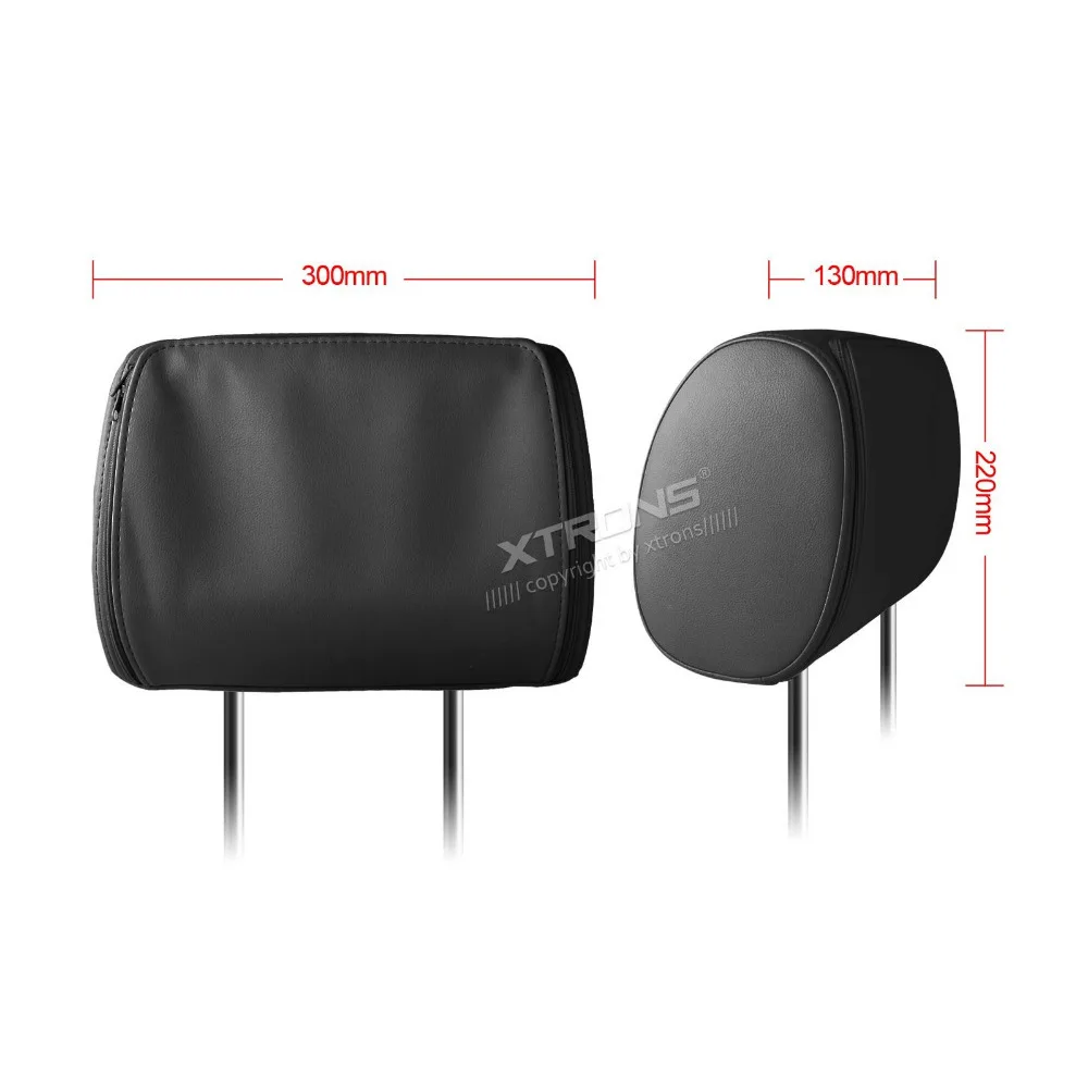 Perfect 2x9" Black Color (Grey & Beige Optional) Headrest Car DVD Car Headrest Monitor with DVD Buit-in IR& FM Transmitter 3