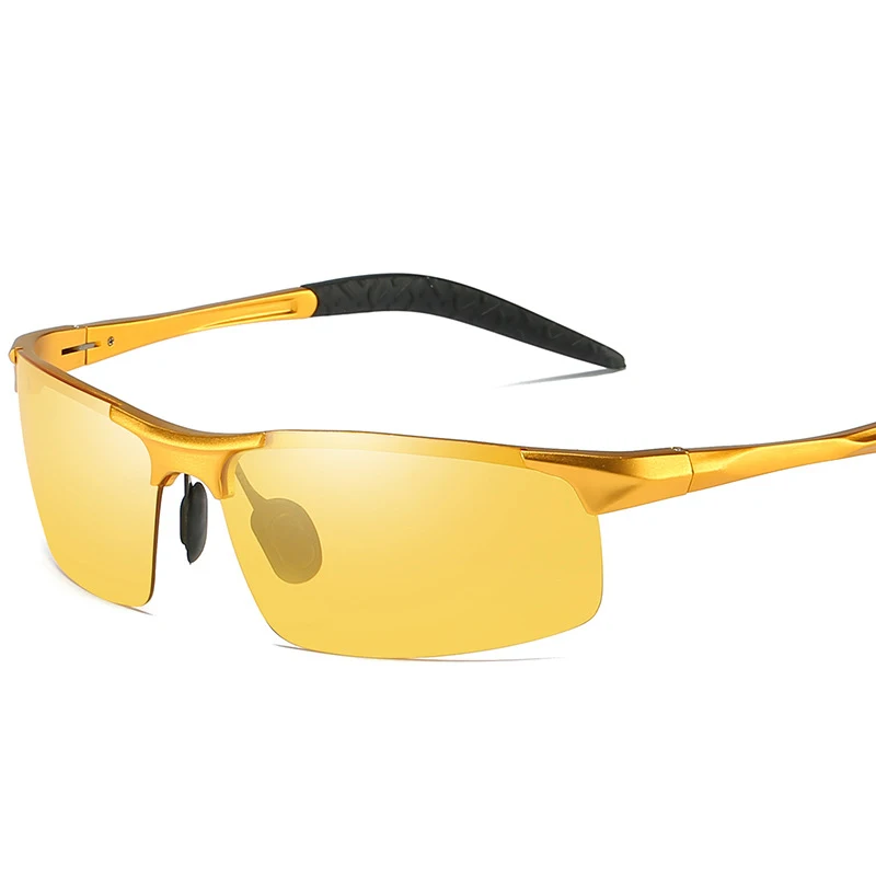 VCKA алюминиевые HD фотохромные поляризованные солнцезащитные очки мужские очки ночного видения цветные солнцезащитные очки UV400 очки
