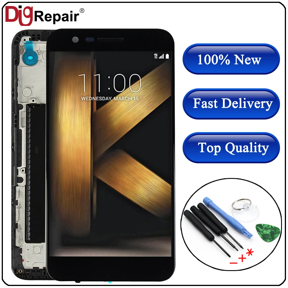 

For LG K20 plus LCD MP260 TP260 VS501 LCD Display Touch Screen Digitizer with Frame Assembly Repair Part For LG K10 2017 LCD