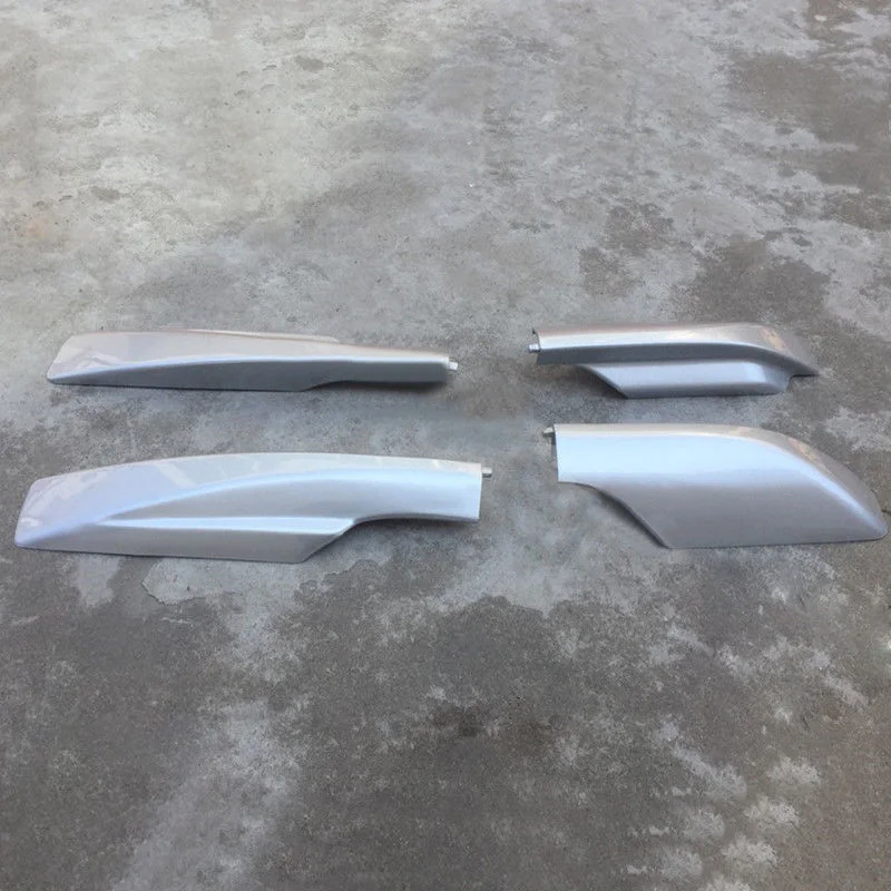 

1set Of New Silver ABS Car Roof Rack Cover Rail End Shell Accessories Kits High Quality Suitable For Toyota RAV4 2006-2012