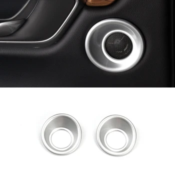 

Interior Accessories Rear Door Upper Speaker Decorative Trim ABS Matte 2pcs For Honda CR-V 2017 2018