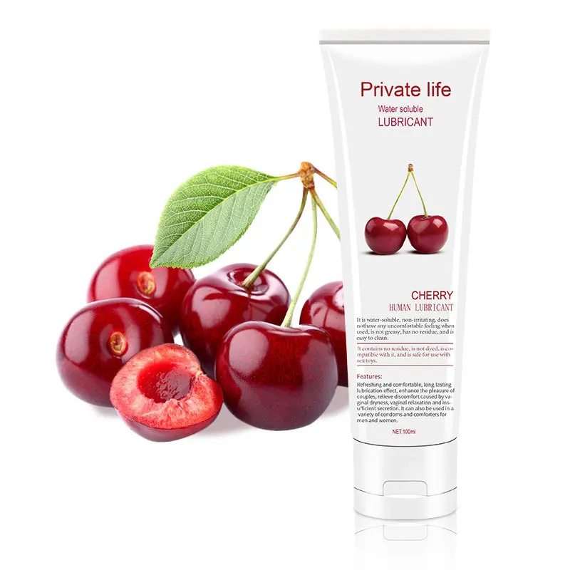 Human Lubricant Fruits Fun Flavor Lube Banana Grape Cherry Peach Lemon Strawberry for Oral Vaginal and
