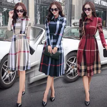 2017 New Arrival New Knee-length Summer Plus Size Summer Dress Women Long Maxi Lattice Printing A-line Slim Casual Full Dresses