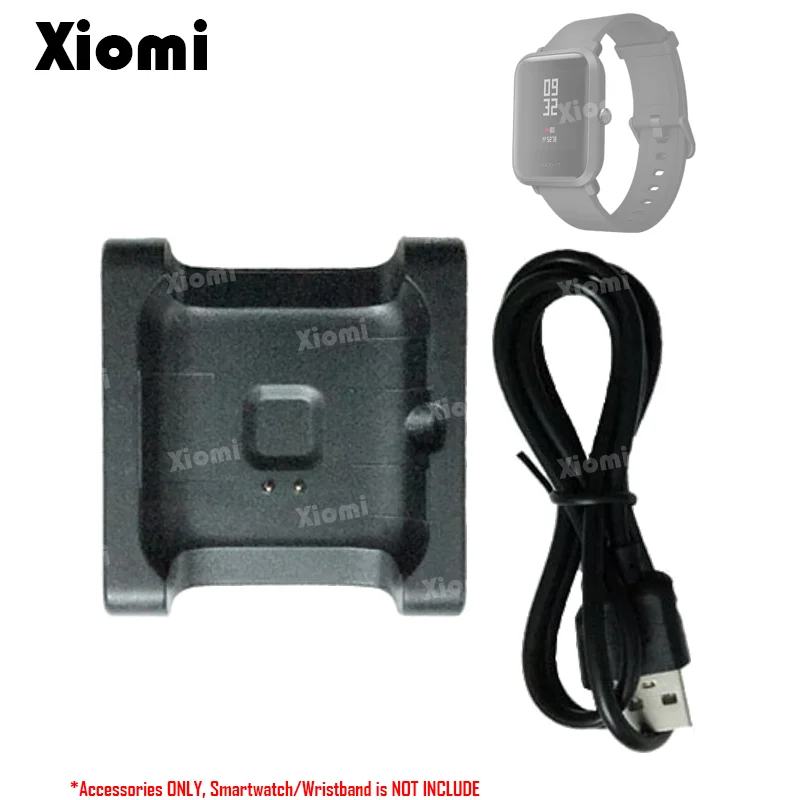 

USB Charging Cable Data Sync Cord Dock Charger Adapter Stand for Xiaomi Huami Amazfit BIP BIT PACE Lite Youth Smartwatch A1608-@