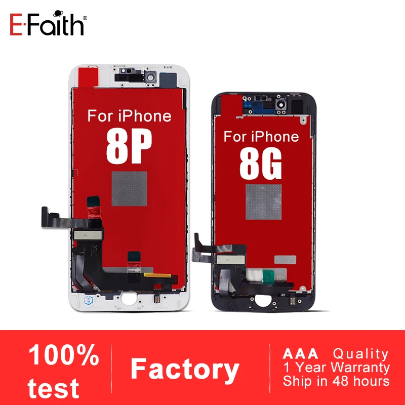 Efaith 10 шт. новейший ЖК-дисплей для iPhone 8 Plus P экран с сенсорным экраном дигитайзер в