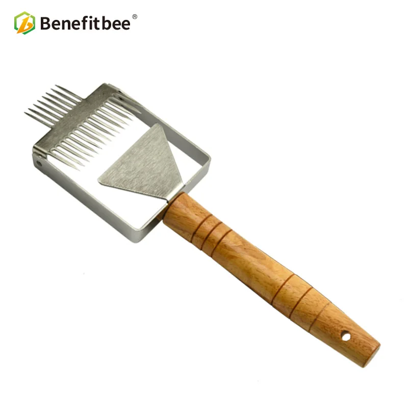 Benefitbee брендовый Регулируемый скребок для пчеловодства инструмент медовый нож из нержавеющей стали медовая расческа инструменты для отжима меда - Цвет: C13-3