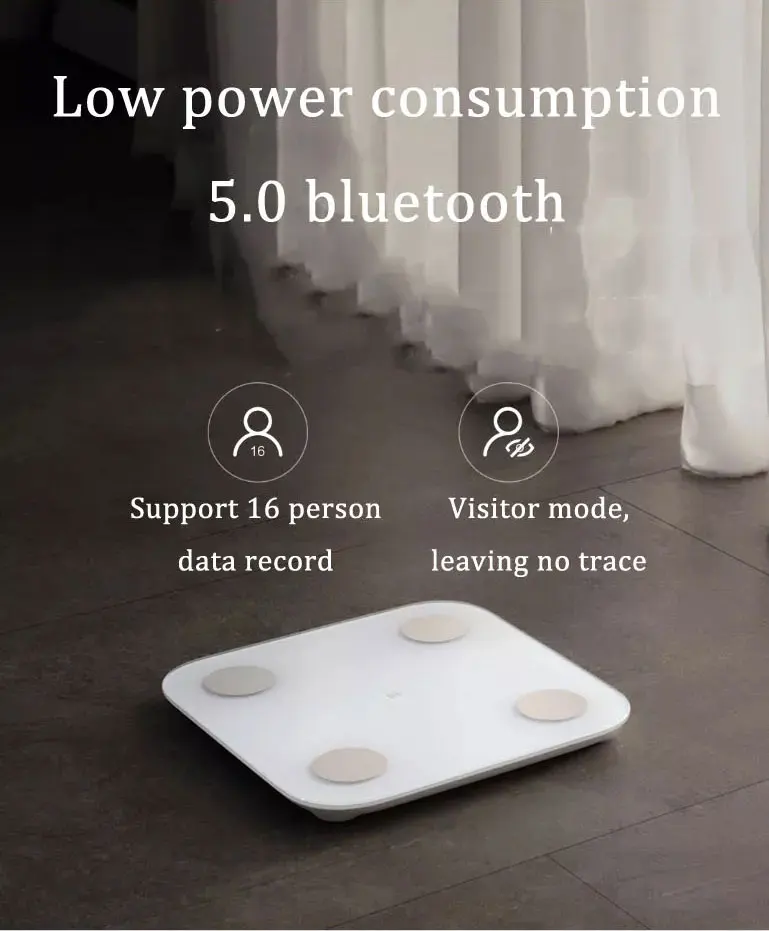 Xiaomi 2,0, Интеллектуальный Bluetooth 5,0, весы для измерения веса тела, тест на баланс, мониторинг данных о здоровье, светодиодный дисплей, точные весы для веса жира