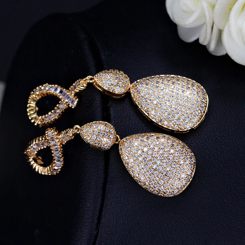 Dubai Gold Drop Earrings 9.